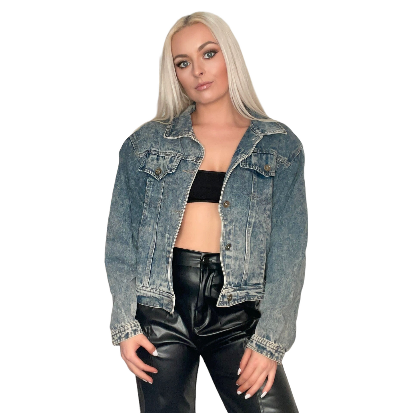 F*CK The Patriarchy Customised Studded Denim Jacket