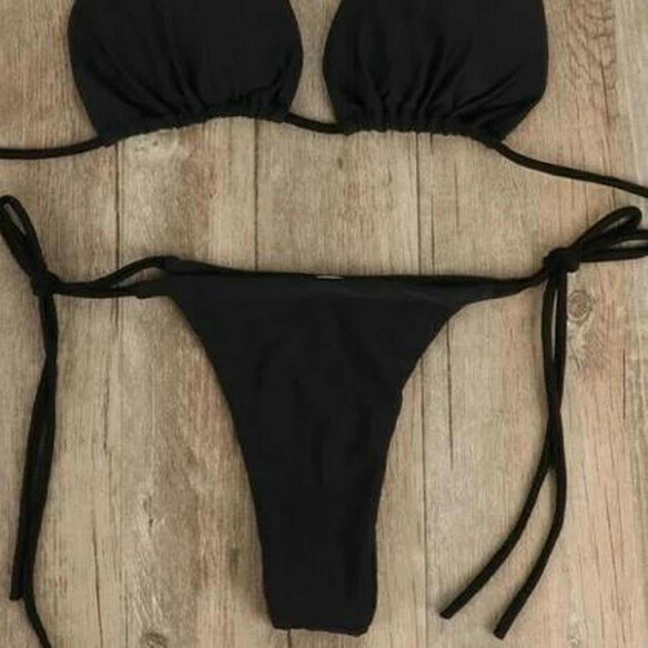 Black Basic 2 Piece Bikini Set Essential Range