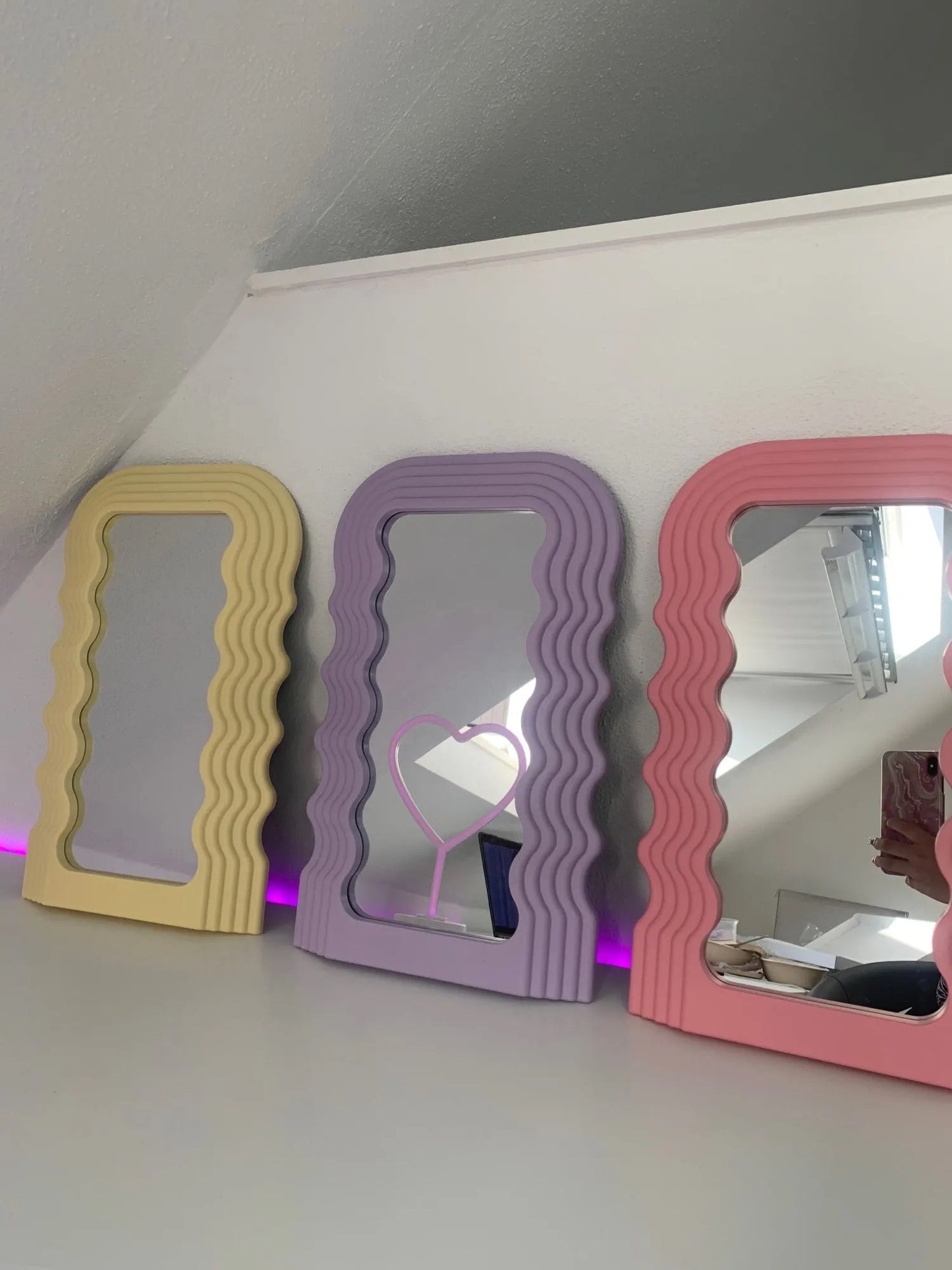 Wave Novelty Art Gallery Mirror