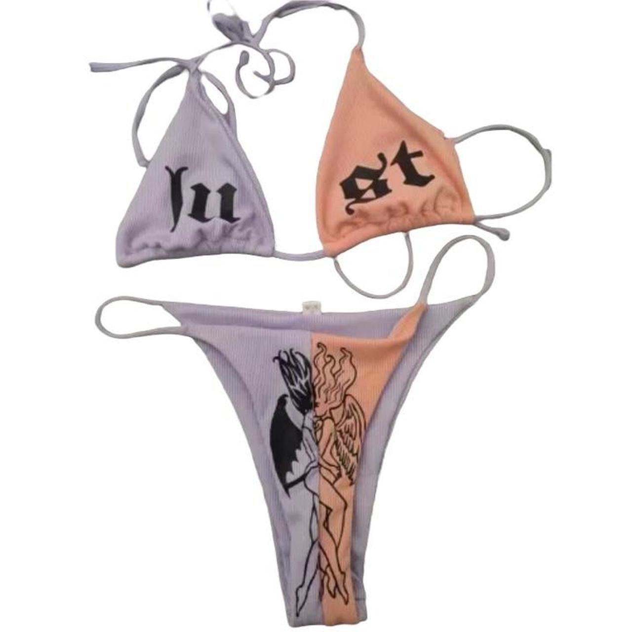 Pink and Purple Lust 2 Piece Bikini Set