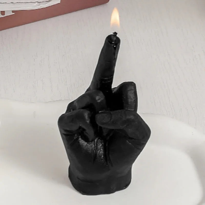 Soy Wax Middle Finger Novelty Candle