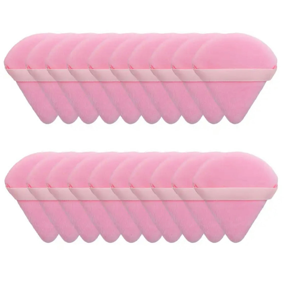20 Pieces Triangle Shaped Powder Makeup Puff
