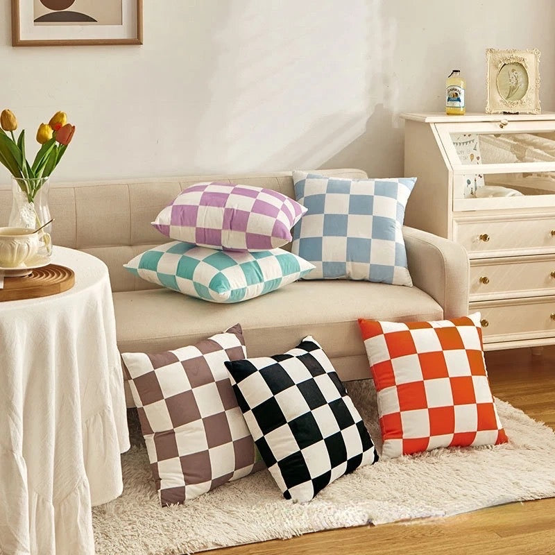 Nordic Alt Checkerboard Cushion Pillow Cover