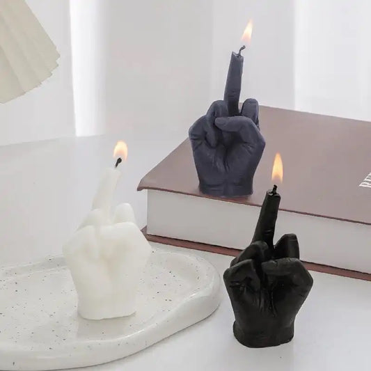 Soy Wax Middle Finger Novelty Candle