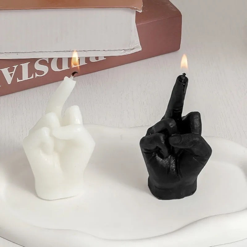 Soy Wax Middle Finger Novelty Candle