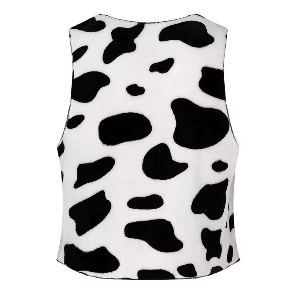 White And Black Cowgirl Chaps Vest Cosplay Costume Outfit Set