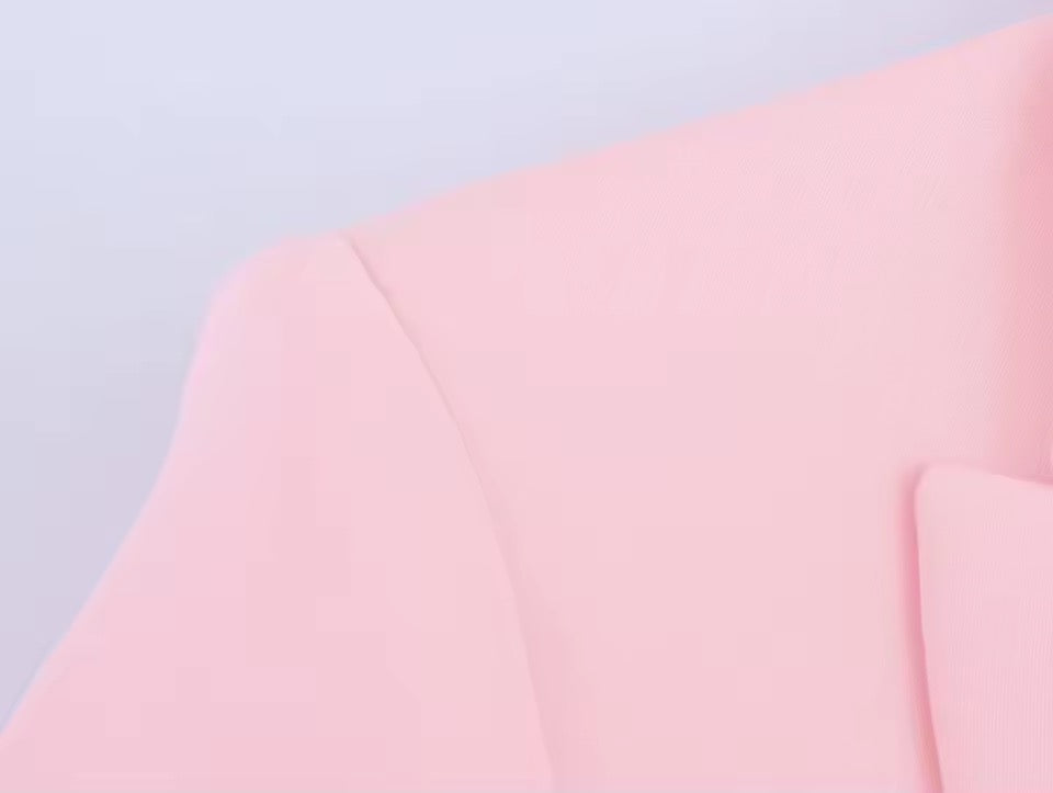 Pink Oversized Kawaii Feather Fluff Blazer Jacket