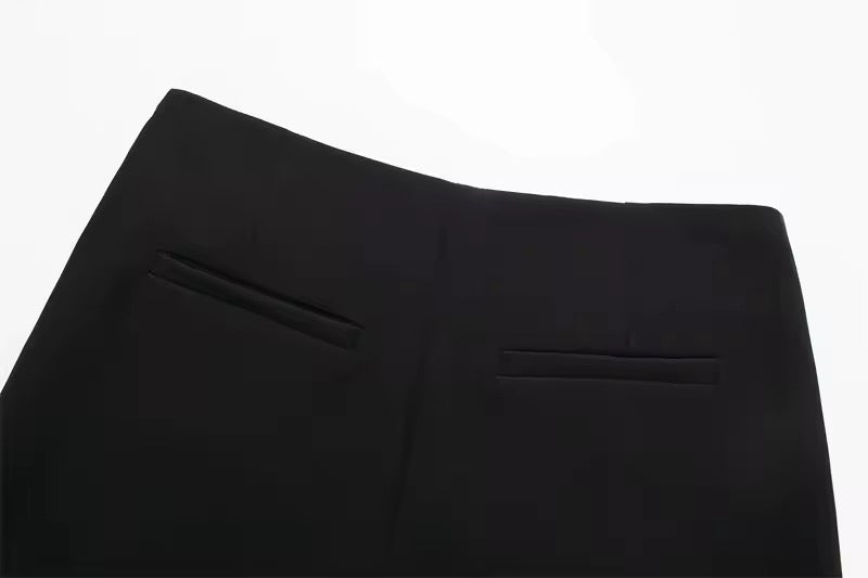 Black Mini Suit Corporate Goth Skort
