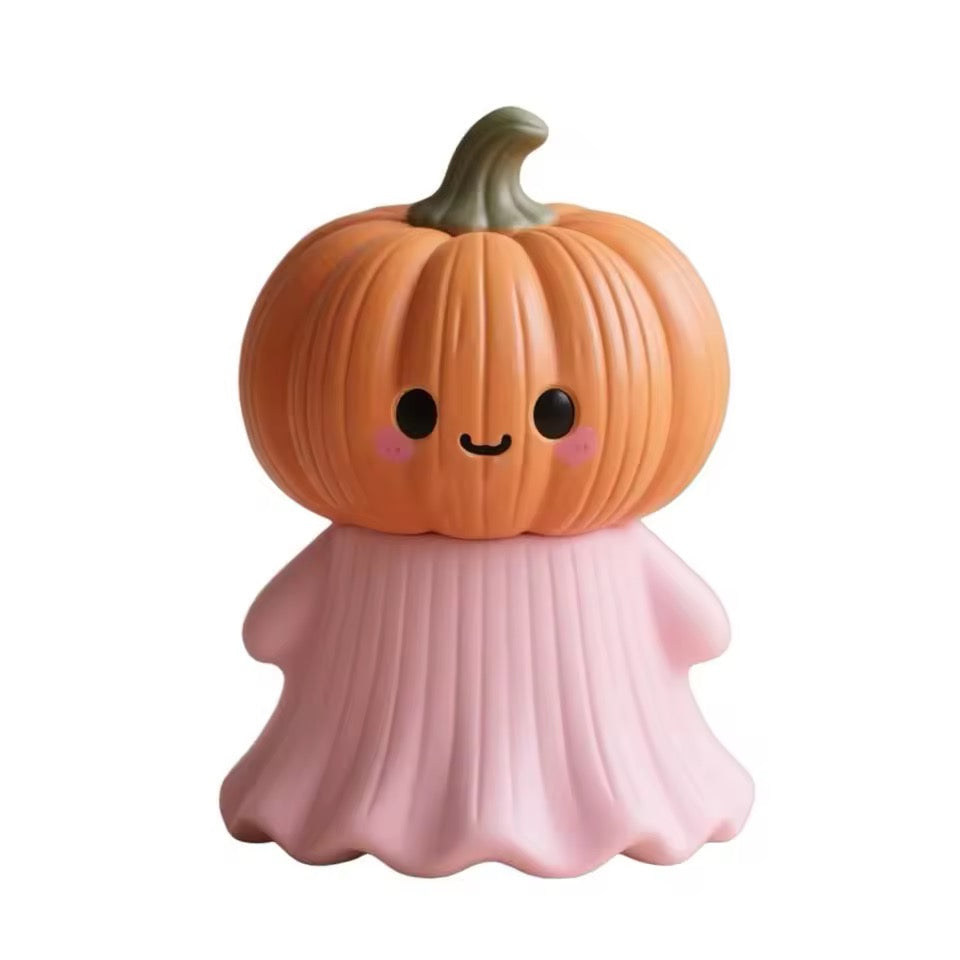 Pink Ghost Pumpkin Handheld Ornament Gothic Halloween Decoration