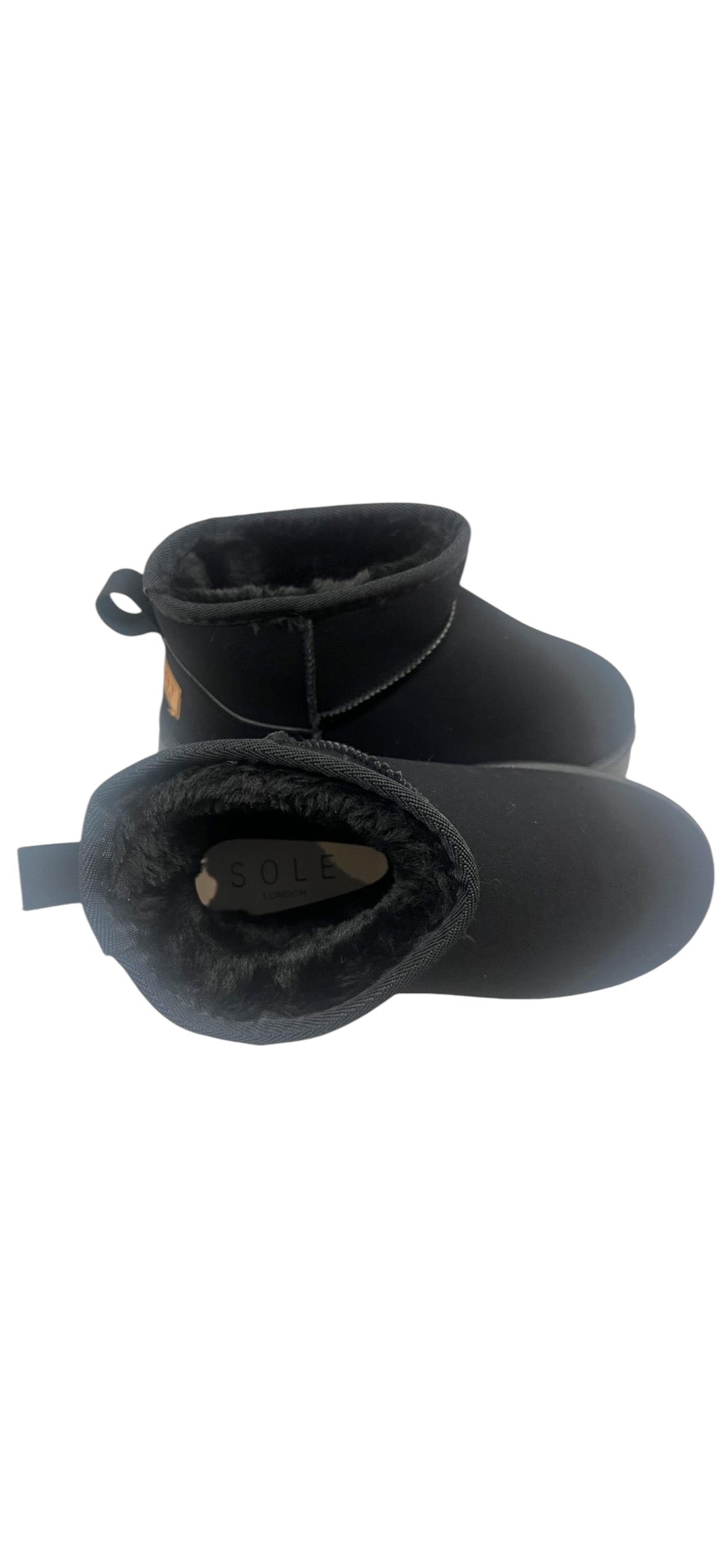 Platform Faux Fur Suede Ankle Boots