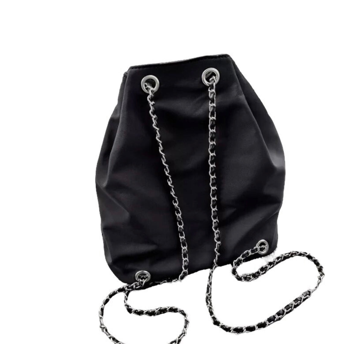 Black Spider Gothic Chain Backpack