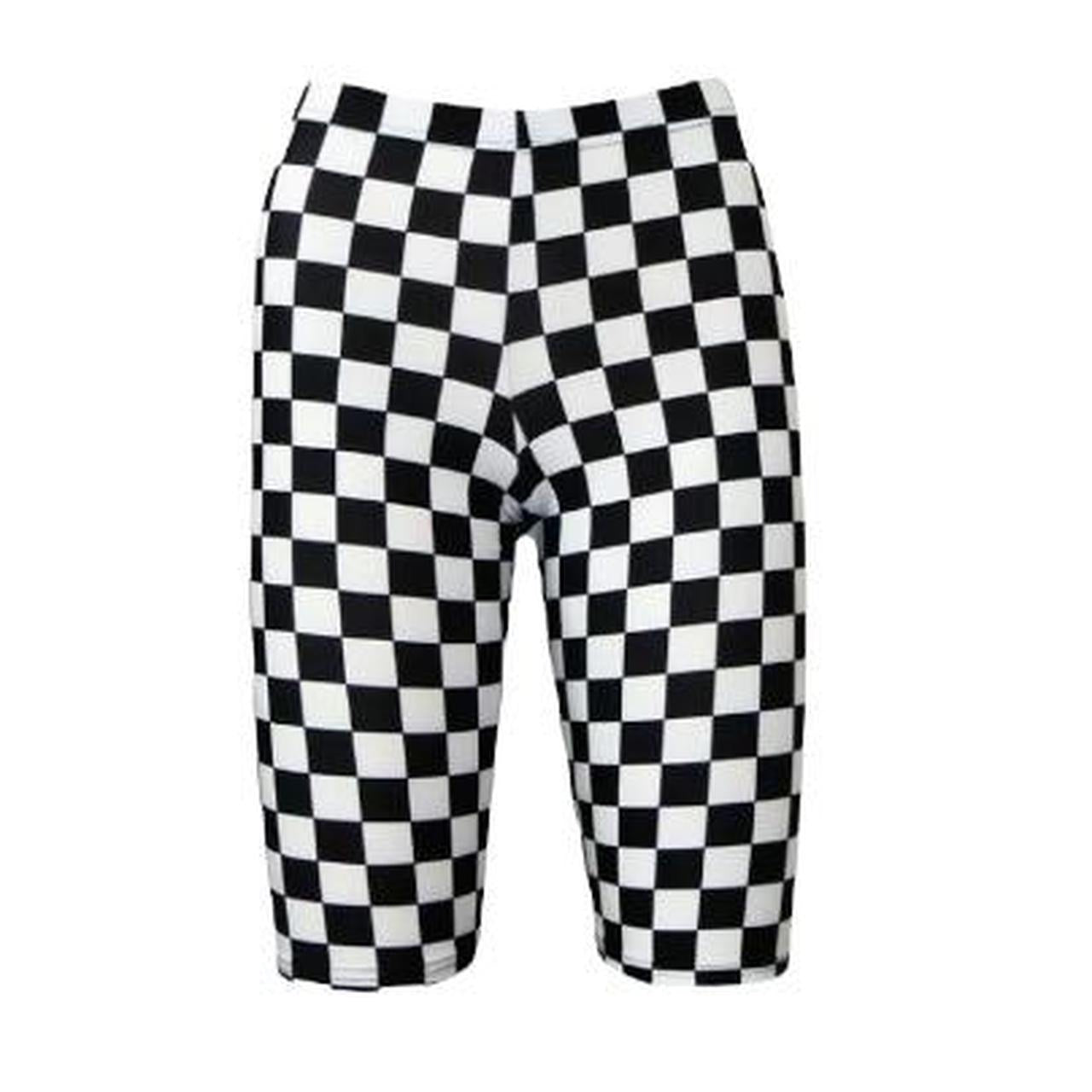 Black and White Checkerboard Shorts Crop top Co-Ord Festival Set