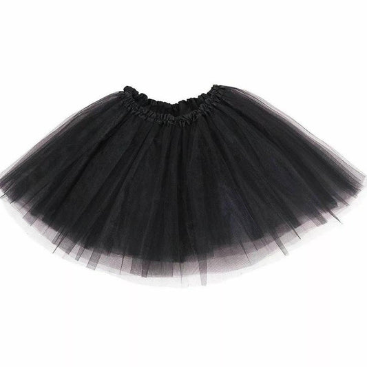 Black Mesh Frill Tutu Skirt