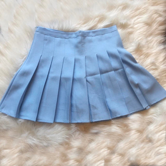 Blue Mini Tennis Skirt