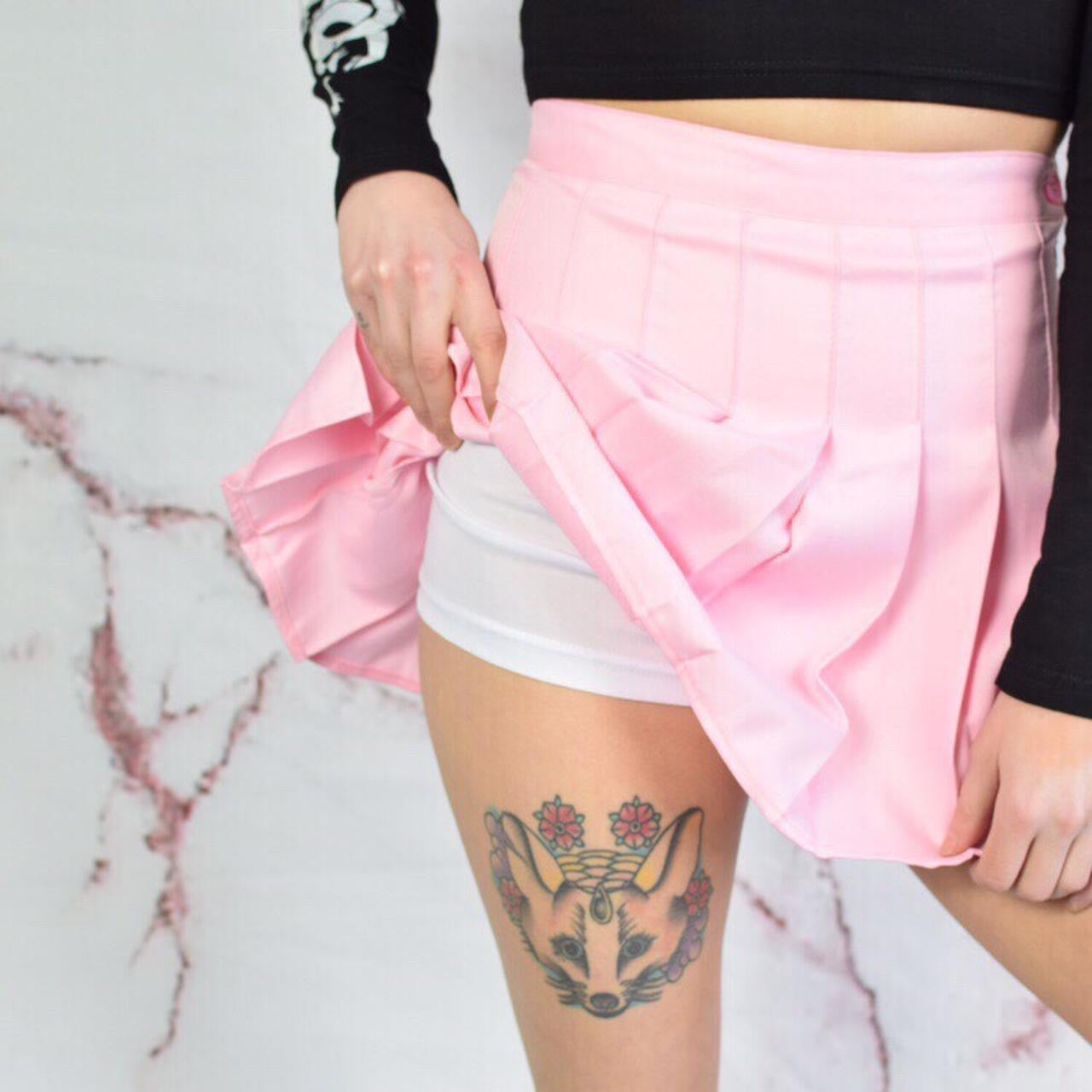 Pastel Pink Mini Tennis Skirt