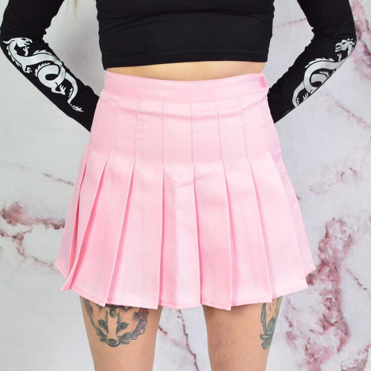Pastel Pink Mini Tennis Skirt