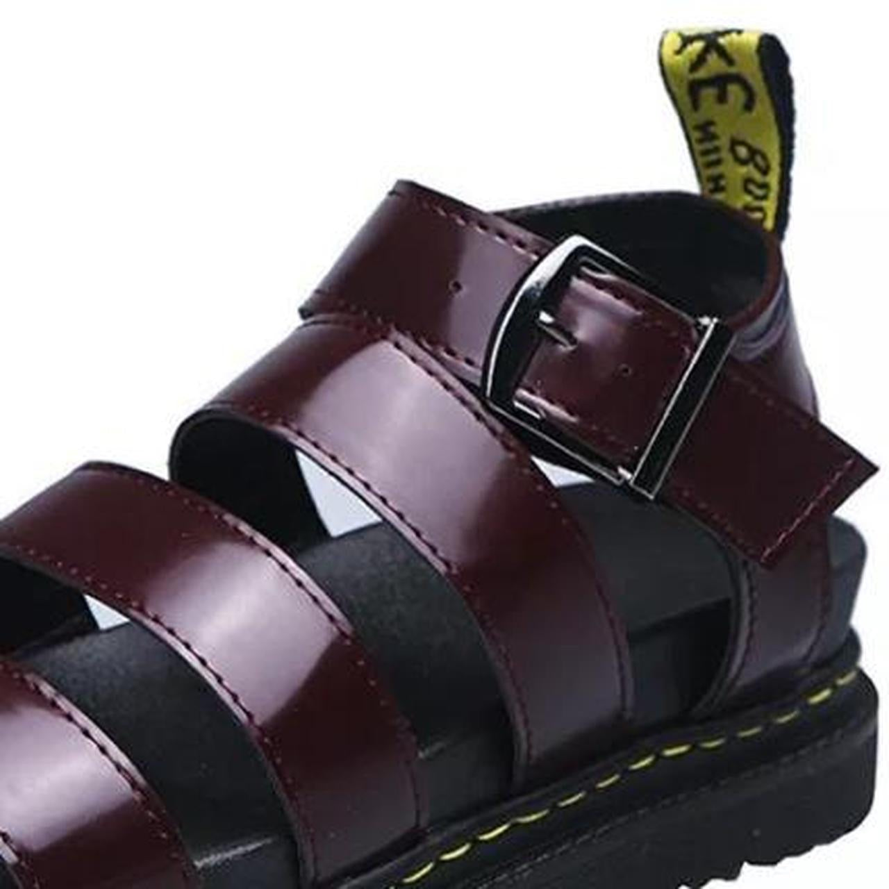 Purple Faux Leather Chunky Punk Gladiator Sandals