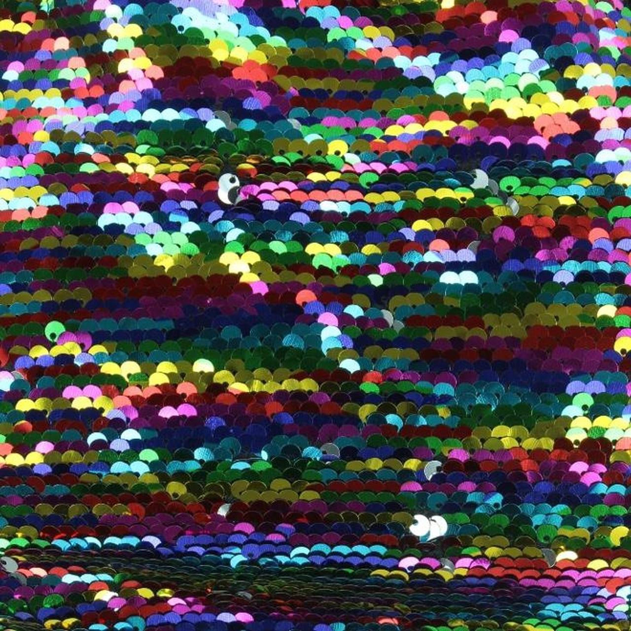 Multicoloured Sequin Halter Crop Top