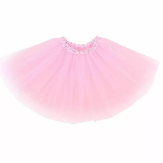 Pink Mesh Tiered Tutu Mini Skirt