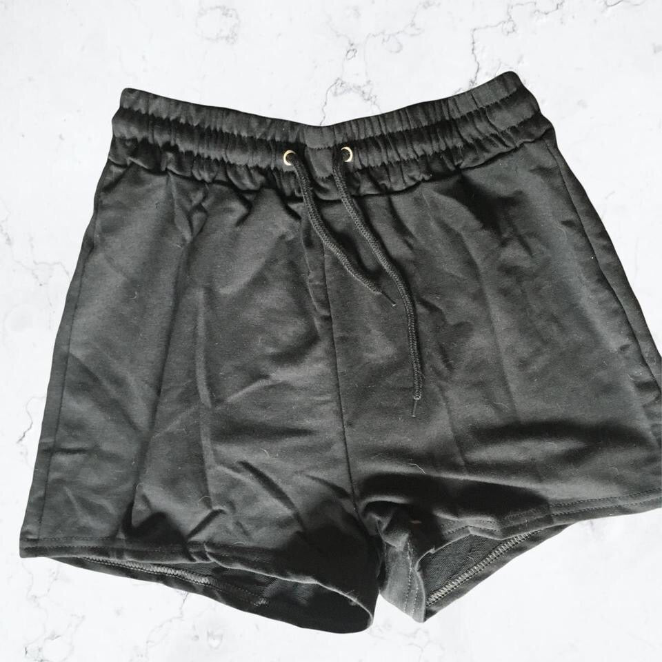 Black 2 Piece Casual Loungewear Active Set