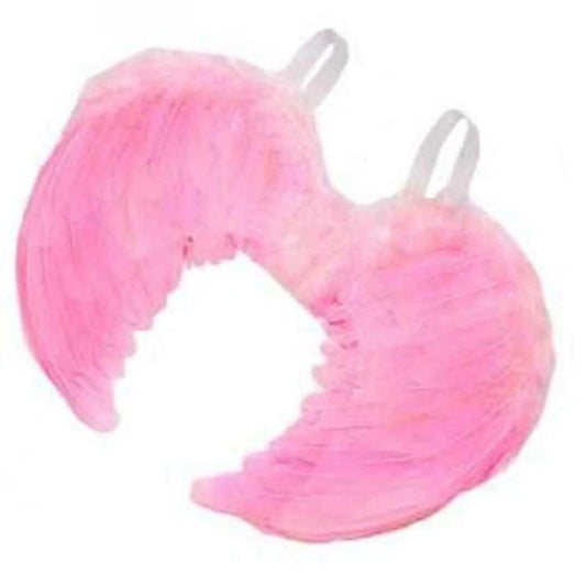 Pink Feather Angel Wings