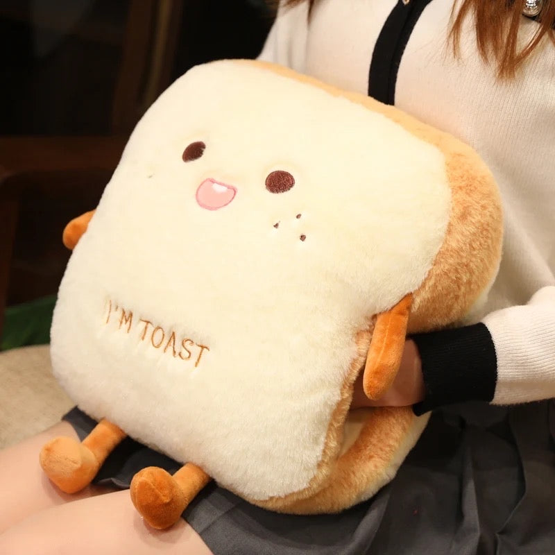 I’m Toast Shaped Kawaii Plushie Pillow