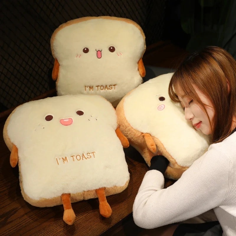 I’m Toast Shaped Kawaii Plushie Pillow