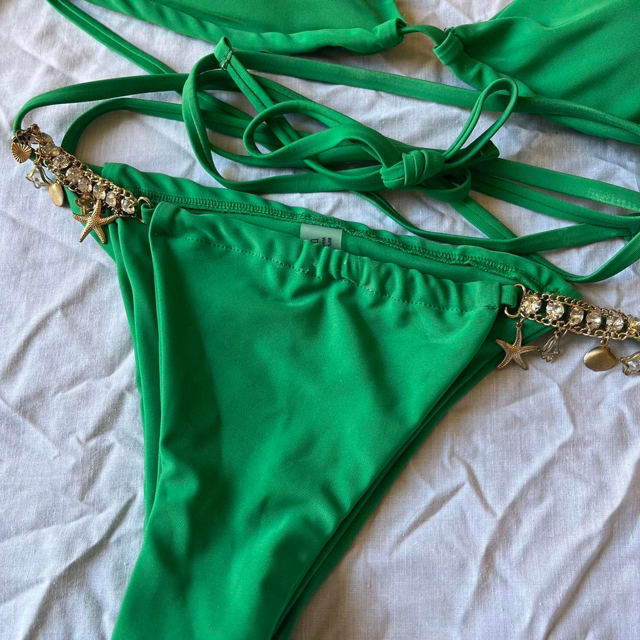 Green Mermaid Shell 2 Piece Bikini Set