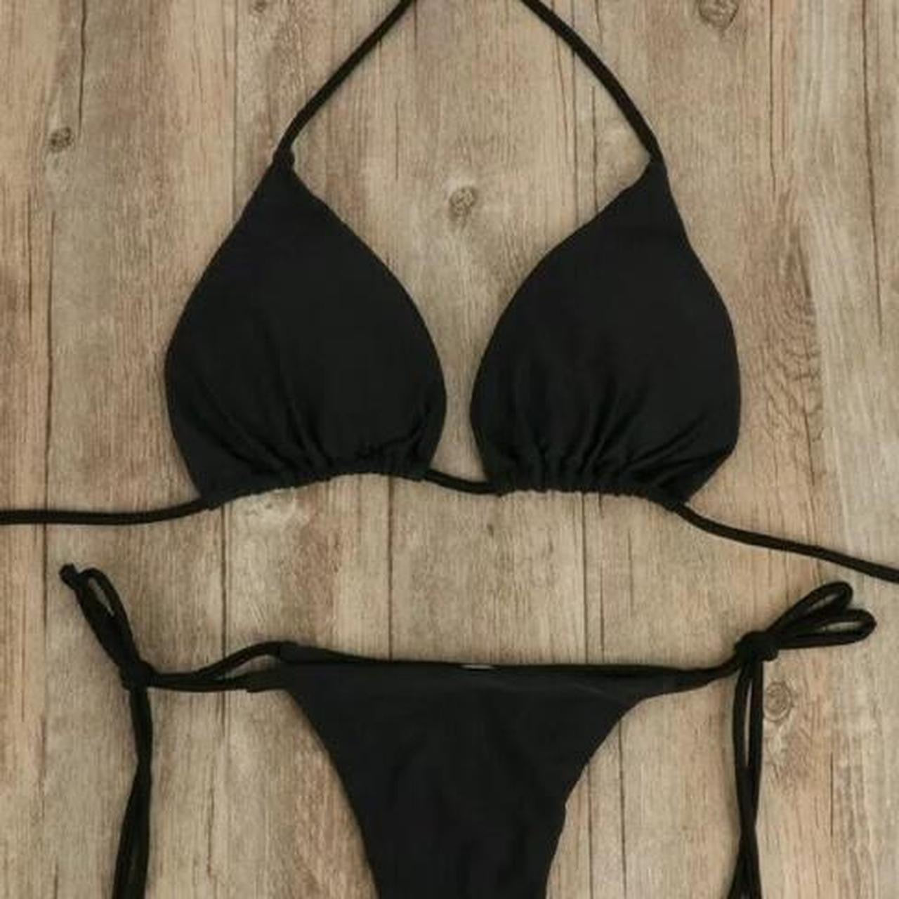 Black Basic 2 Piece Bikini Set Essential Range