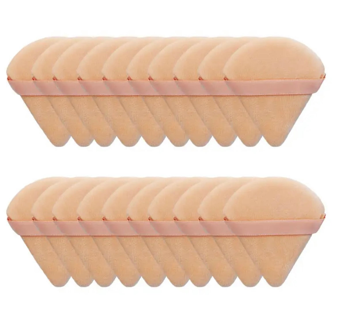 20 Pieces Triangle Shaped Powder Makeup Puff