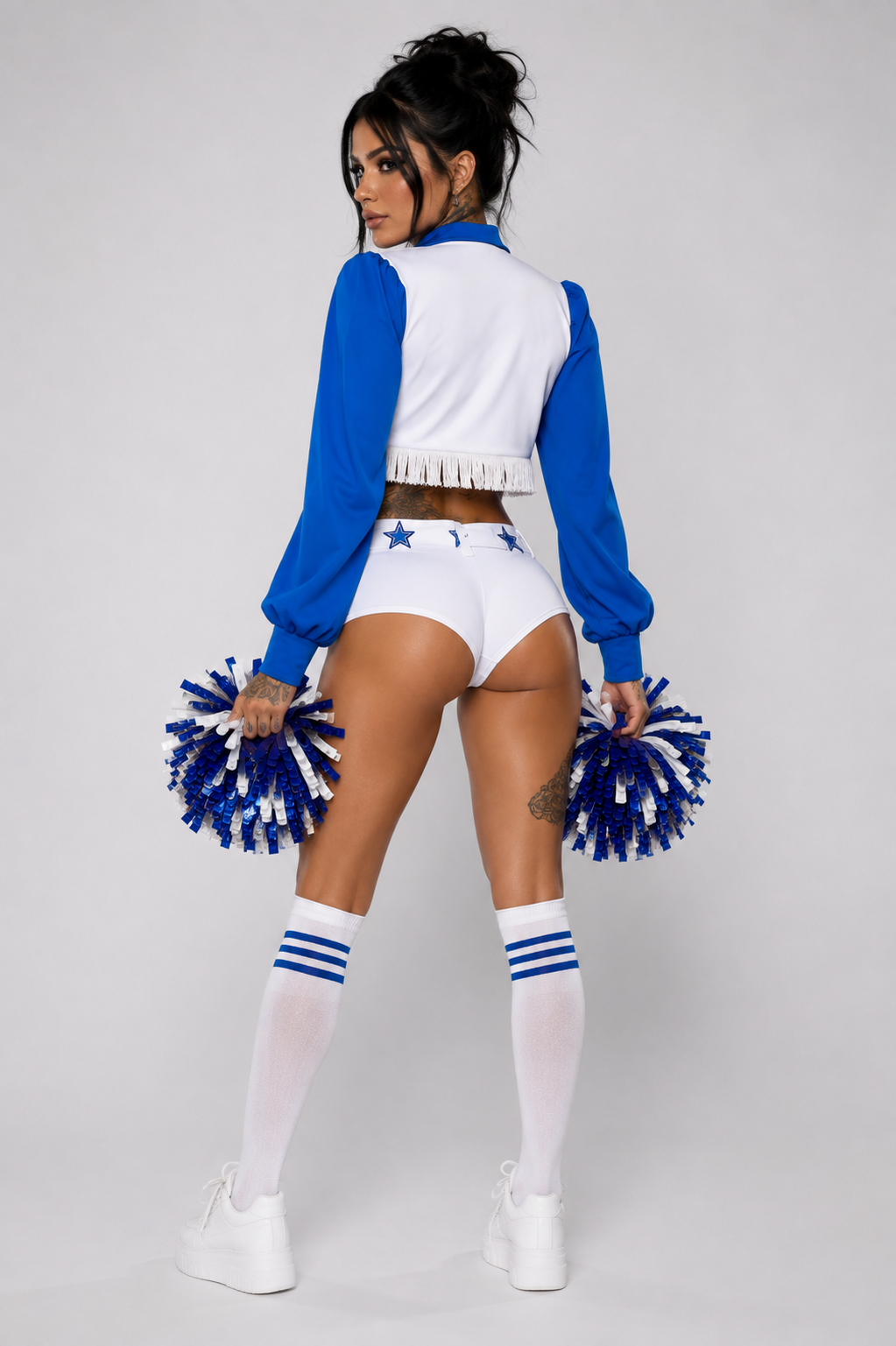 Dallas Cheerleader Cosplay Sexy Halloween Costume Outfit