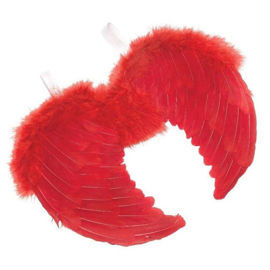 Red Feather Angel Wings