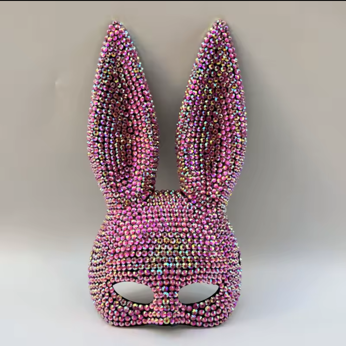 Handmade Rhinestone Bunny Rabbit Costume Cosplay Mask