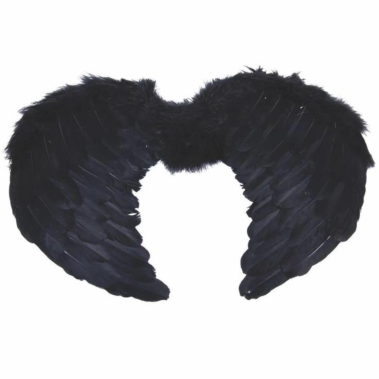 Black Feather Angel Wings