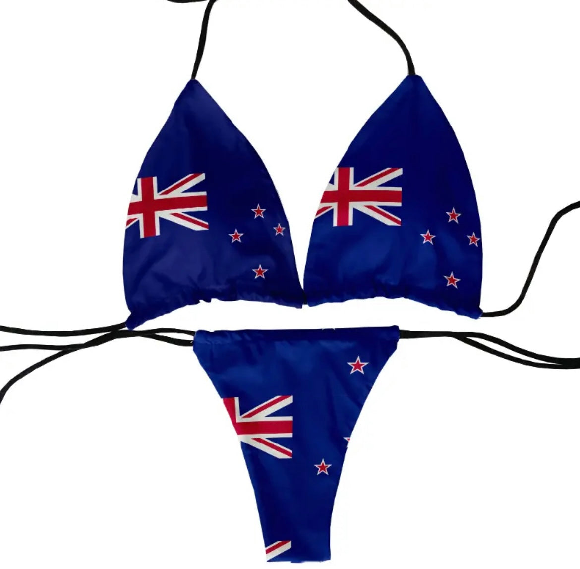 Country Flag 2 Piece Printed Micro Bikini Set