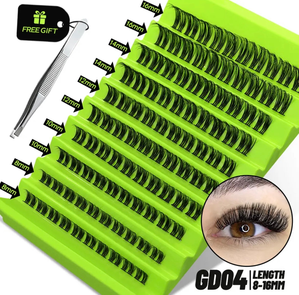 200 Cluster Individual Customisable Eyelashes Extensions