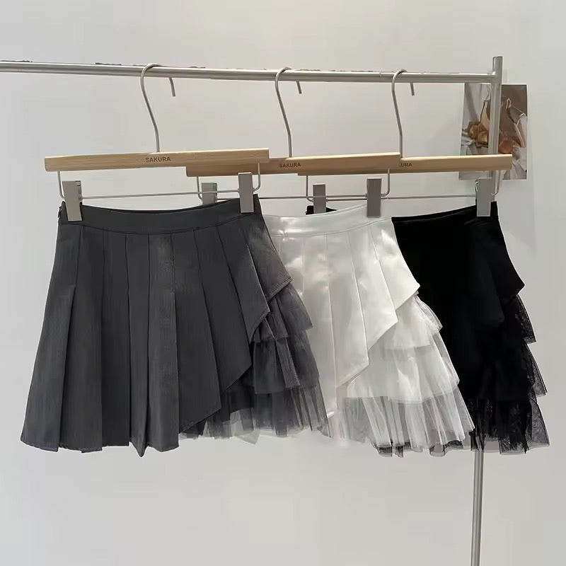 Korean Style Tennis Mini Tutu Pleated Skirt
