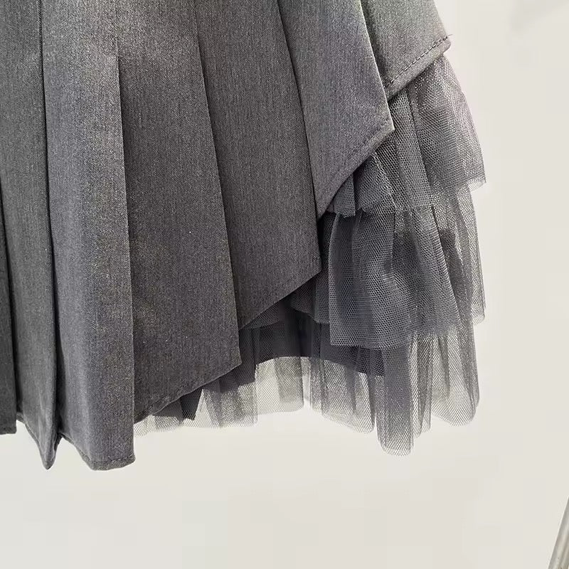 Korean Style Tennis Mini Tutu Pleated Skirt