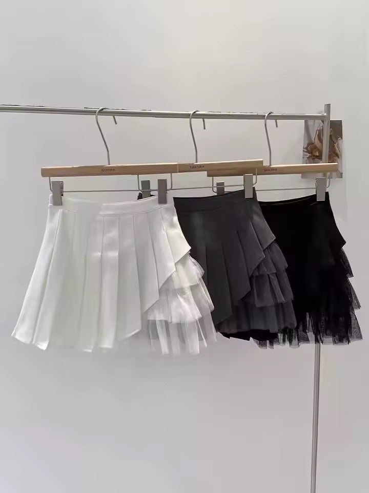 Korean Style Tennis Mini Tutu Pleated Skirt