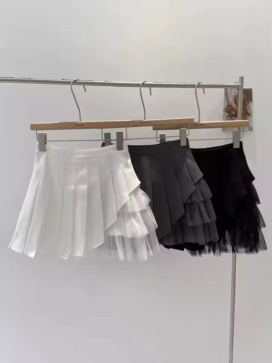 Korean Style Tennis Mini Tutu Pleated Skirt