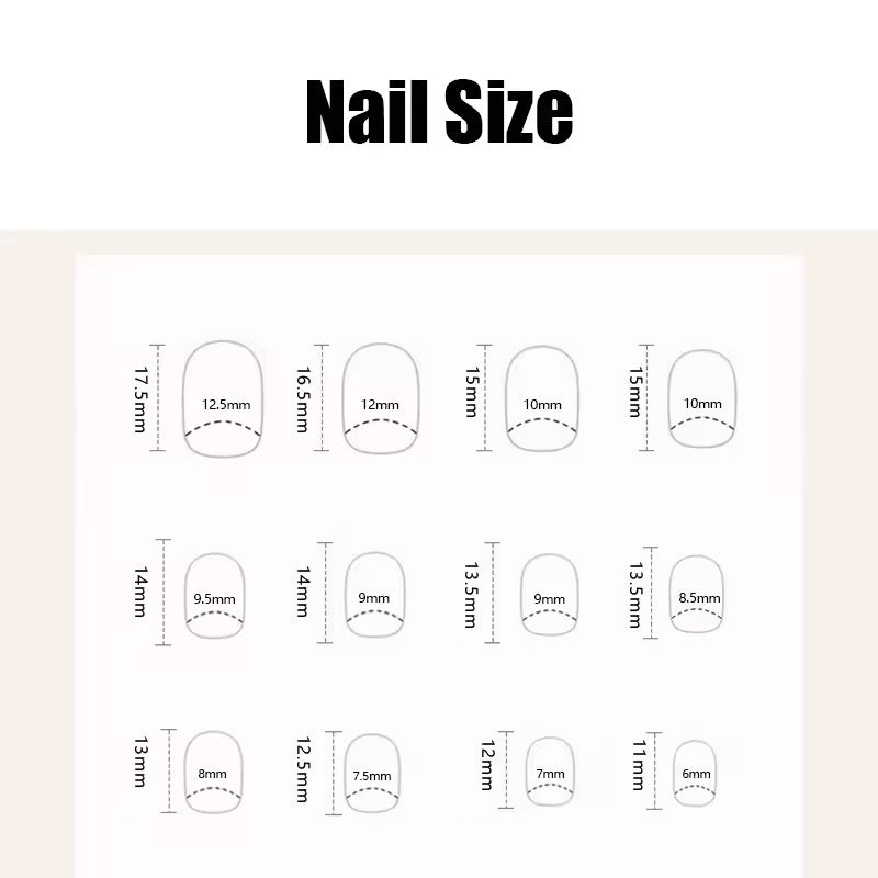 Black And White Checkerboard Short Square Tip False Nails