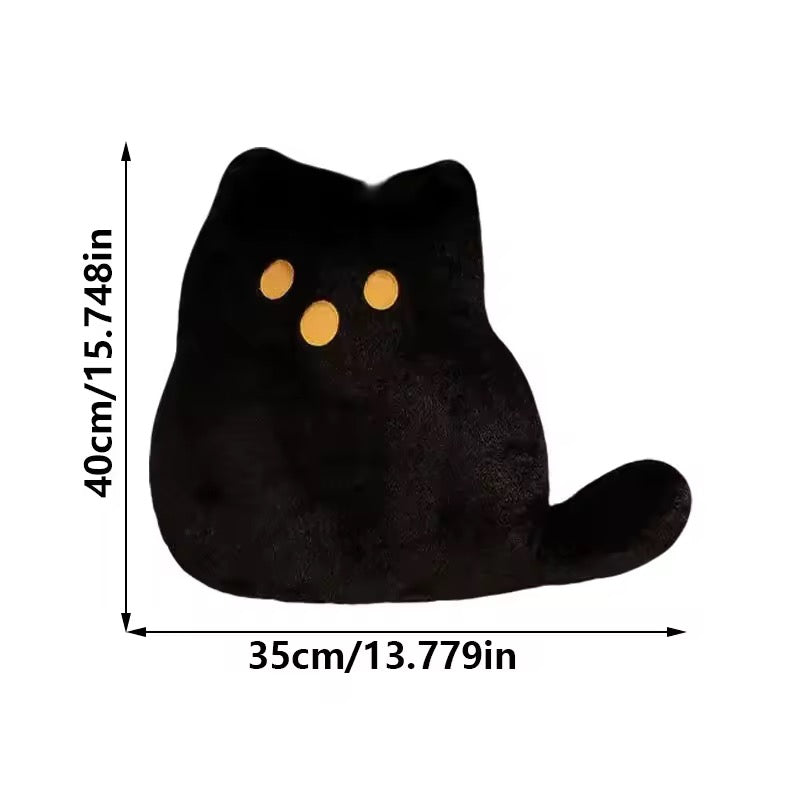 Ghost Cat Plushie Throw Pillow Gothic Home Decor