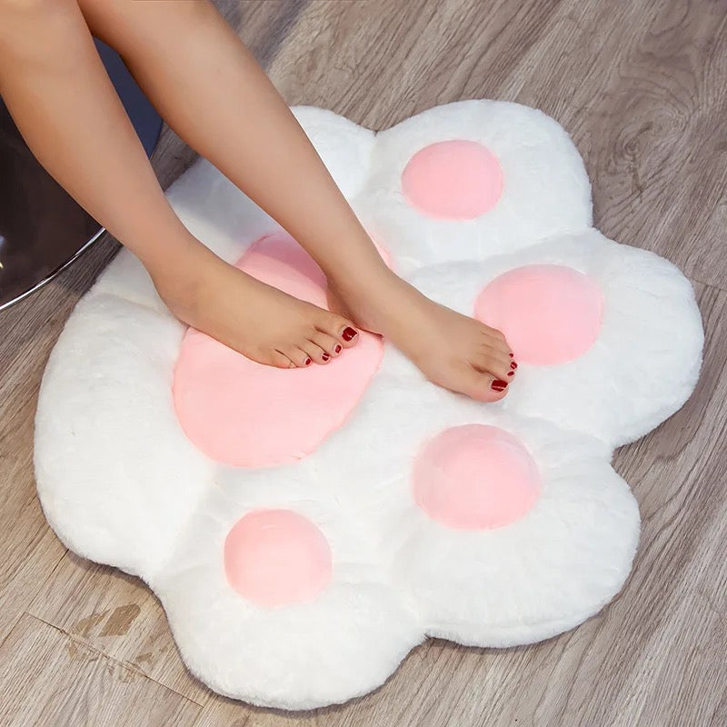 Cat Paw Plushie Floor Seat Decor Pillow