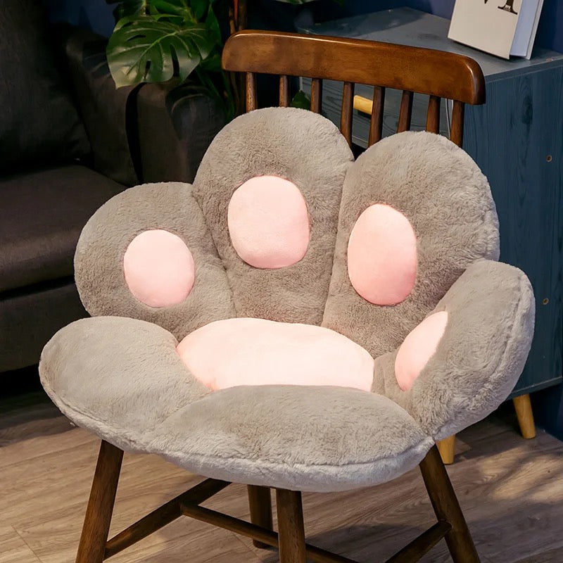 Cat Paw Plushie Floor Seat Decor Pillow