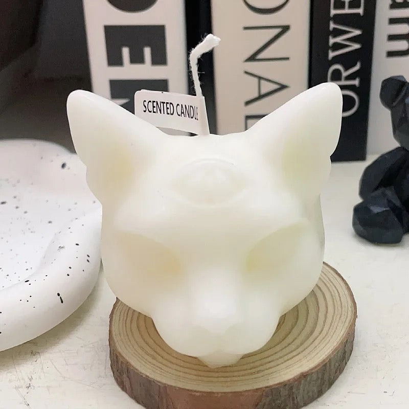 Gothic Third Eye Cat Novelty Soy Candle