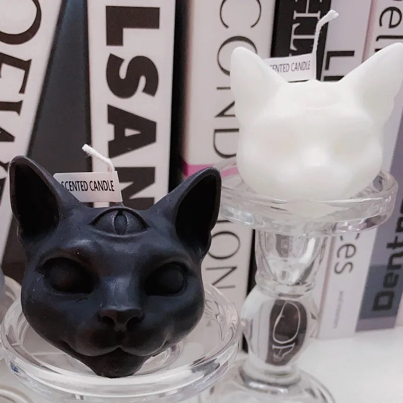 Gothic Third Eye Cat Novelty Soy Candle