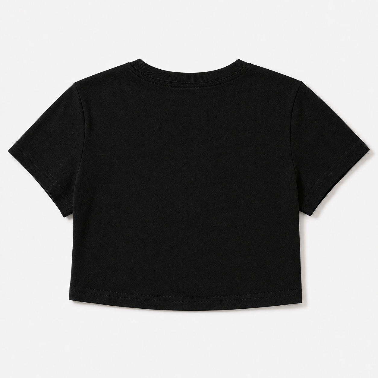 Black Gothic Vampire Slogan Cropped T Shirt