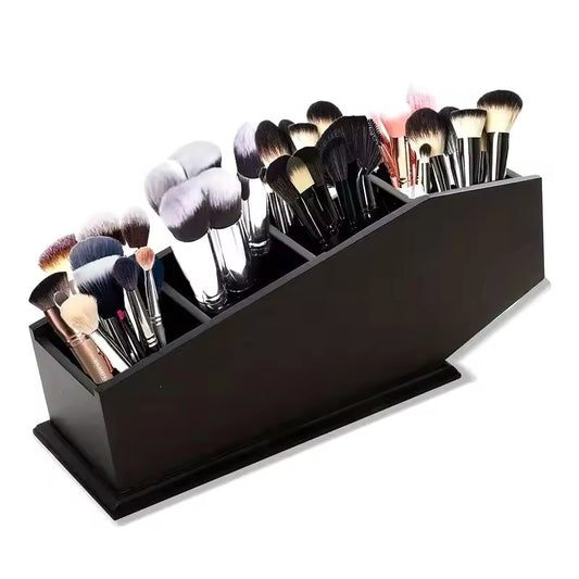 Black Gothic Coffin Shaped Desk Makeup Storage Organkser