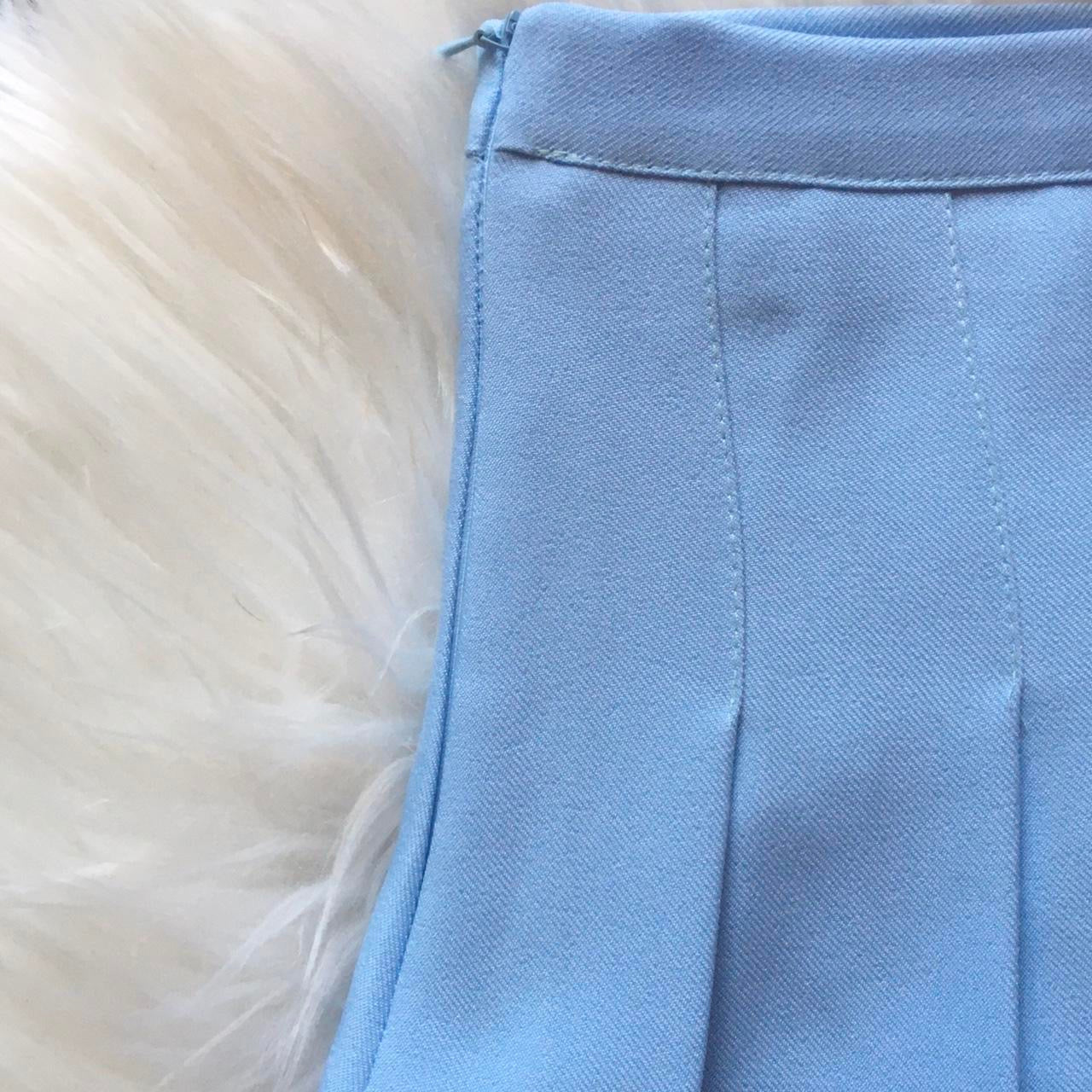 Blue Mini Tennis Skirt