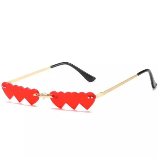 Red Heart Small Frame Sunglasses